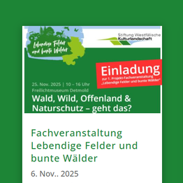 Ausschnitt der Ankündigung zur Fachveranstaltung